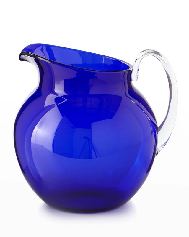 Palla Transparent Acrylic Pitcher, Blue